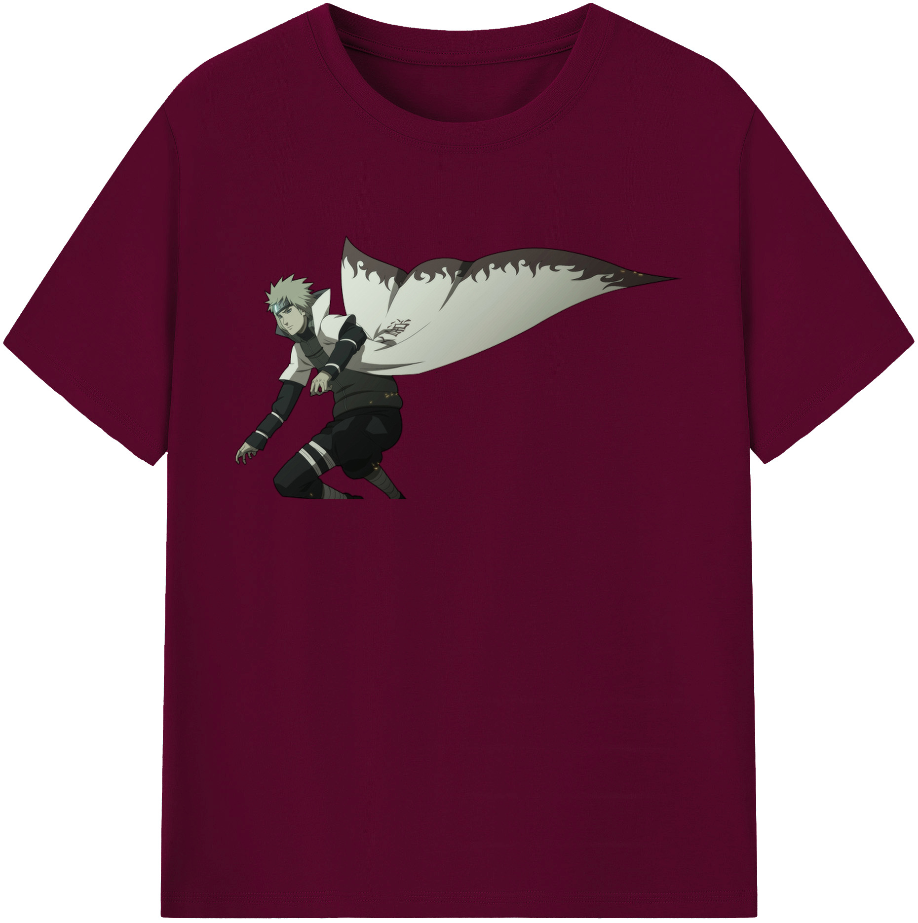 （画像用） NARUTO -ナルト- 波風 ミナト Namikaze Minato レディースカジュアルプリントTシャツ（綿100％）